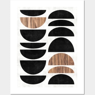 Mid-Century Modern Pattern No.7 - Concrete and Wood Posters and Art